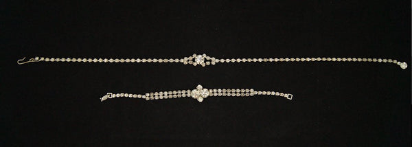 Rhinestone Necklace & Bracelet Cats Like Us