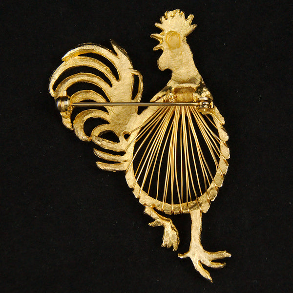 Rooster Wire Brooch Cats Like Us