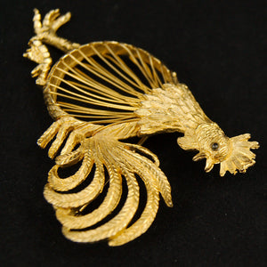 Rooster Wire Brooch Cats Like Us