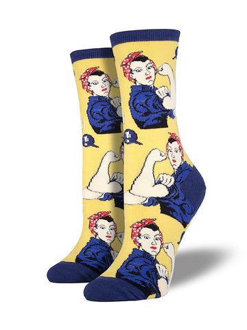 Rosie the Riveter Socks Cats Like Us
