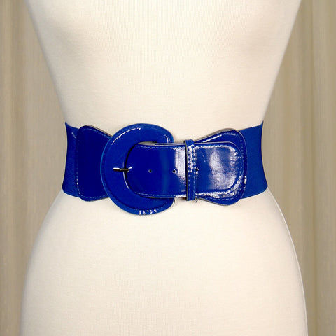Royal Blue Elastic Cinch Belt Cats Like Us