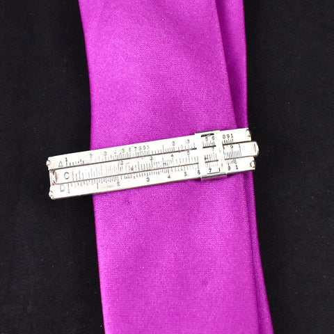 SS Slide Ruler Tie Bar Cats Like Us