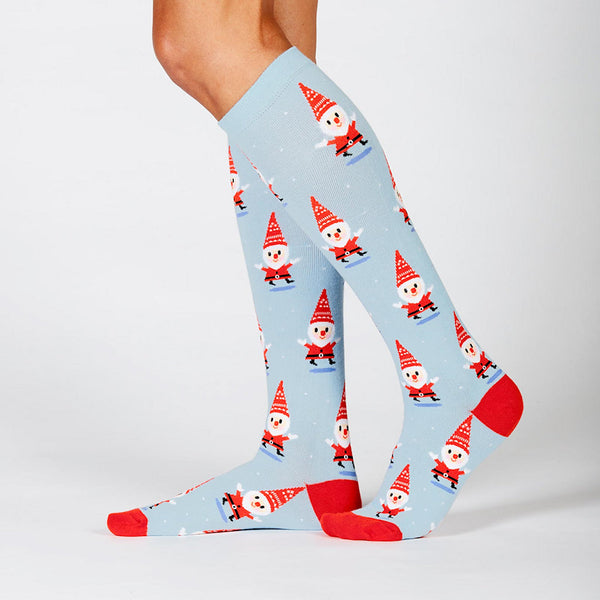 Santa Gnome Knee Socks Cats Like Us