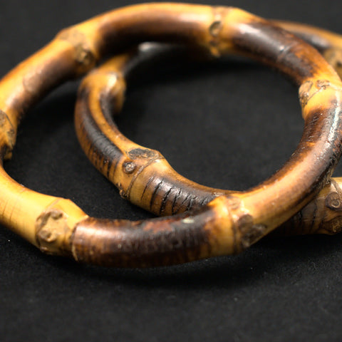 Set of 2 Dark Bamboo Bangles Cats Like Us