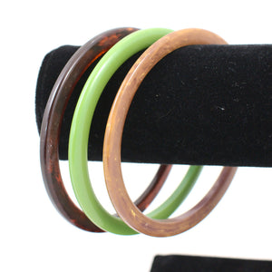 Set of 3 Bakelite Bangles Cats Like Us