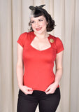 Steady Clothing Sexy Red Sophia Top