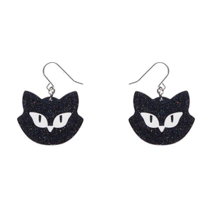 Shadow the Black Cat Drop Earrings Cats Like Us