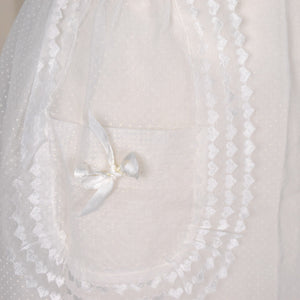 Sheer Swiss Dot Half Apron Cats Like Us