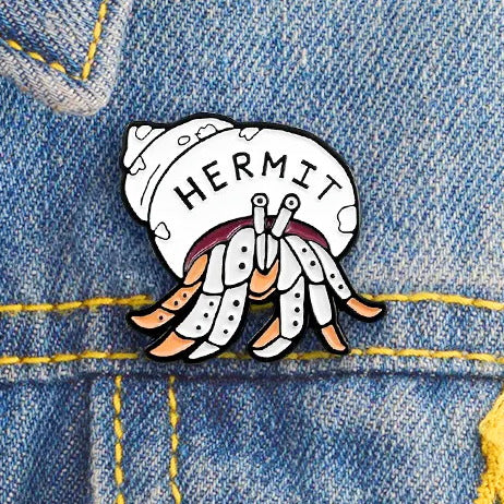 Shell Yeah Hermit Crab Pin Cats Like Us