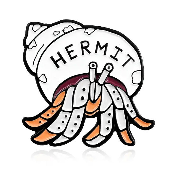 Shell Yeah Hermit Crab Pin Cats Like Us