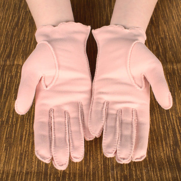 Short Baby Pink Eyelet Gloves Cats Like Us