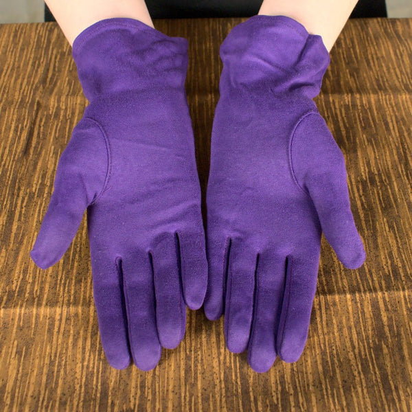Short Eggplant Gloves Cats Like Us