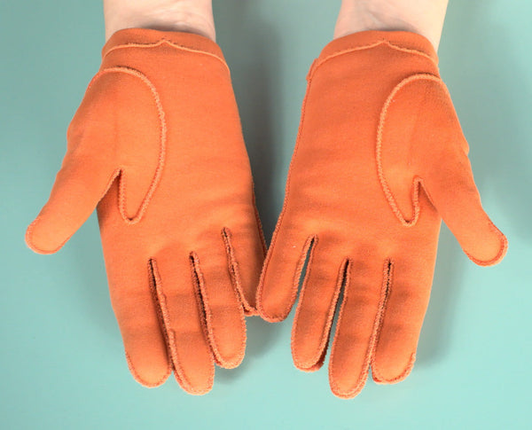 Short Orange Gloves Cats Like Us