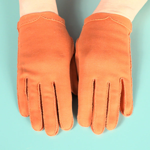 Short Orange Gloves Cats Like Us