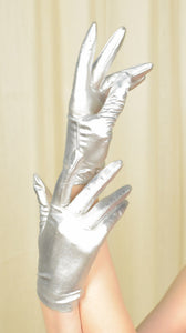 Short Silver Gloves Cats Like Us