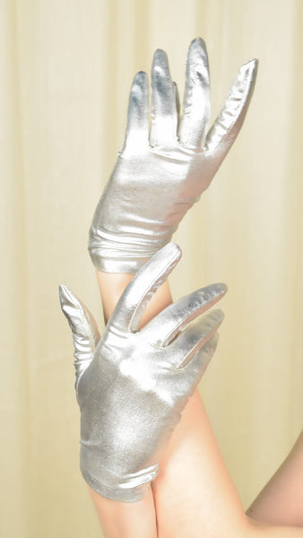 Short Silver Gloves Cats Like Us