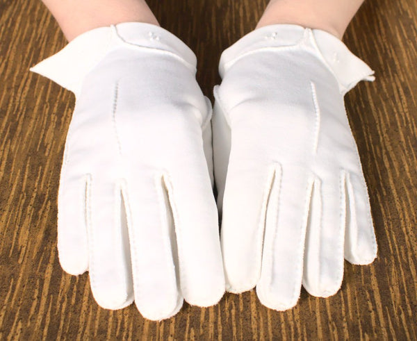 Short White Pointed Gloves Cats Like Us