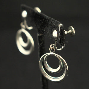 Silver Circles Earrings Cats Like Us
