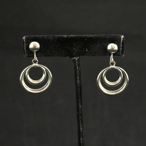 Silver Circles Earrings Cats Like Us
