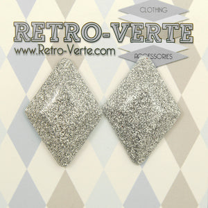 Silver Diamond Earrings Cats Like Us