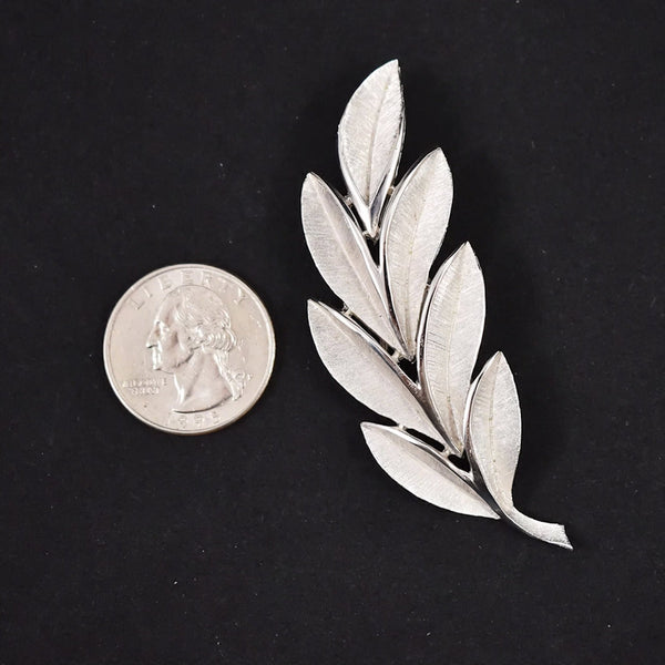 Silver Leaf Brooch Cats Like Us