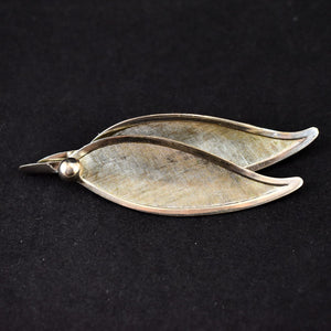 Silver Leaves Brooch Cats Like Us