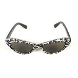 Elope Silver Leopard Fuzzy Sunglasses