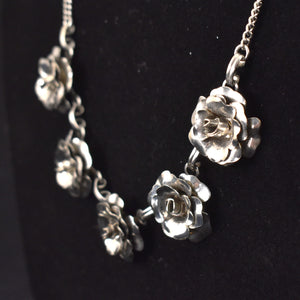 Silver Rose Necklace Set Cats Like Us