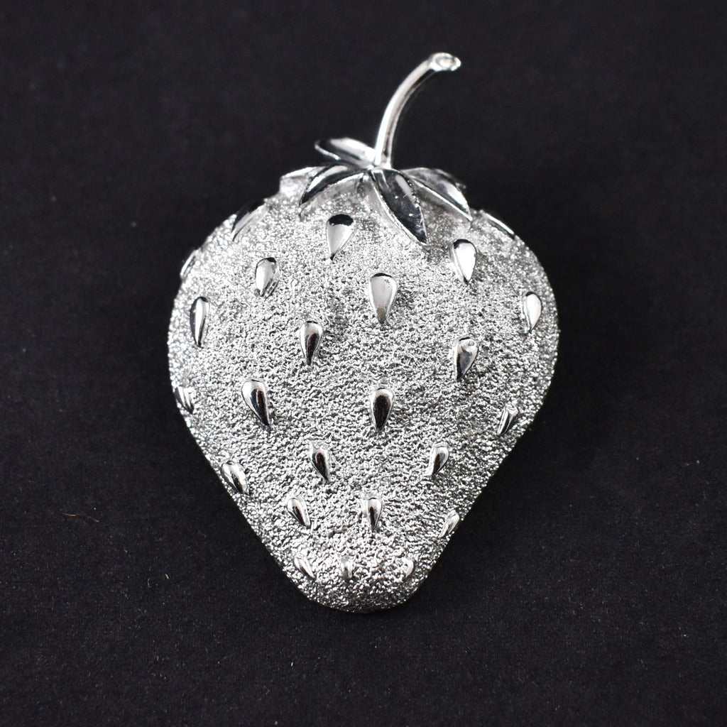 Silver Strawberry Ice Brooch Cats Like Us