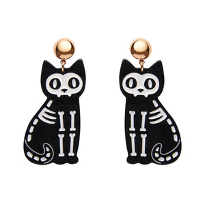 Skeleton Cat Earrings Cats Like Us