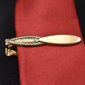 Small Oval Gold Tie Bar Clip Cats Like Us