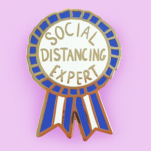 Social Distancing Expert Pin Cats Like Us
