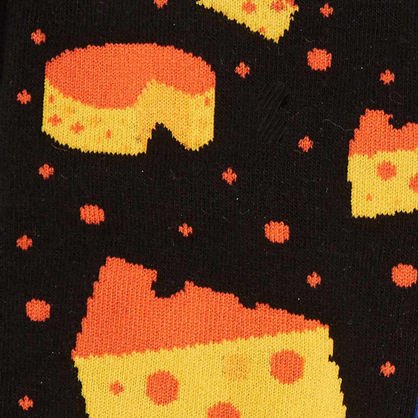 Space Cheese Crew Socks Cats Like Us