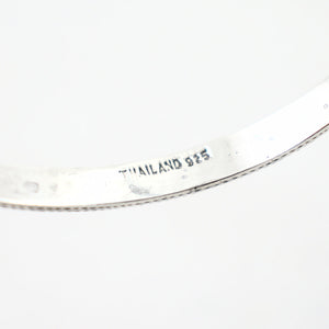 Sterling Silver Bangle Bracelet Cats Like Us
