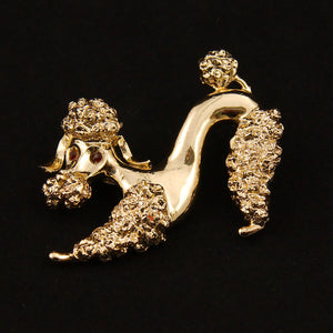 Stretching Poodle Brooch Cats Like Us