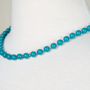 Teal Bead Necklace Cats Like Us