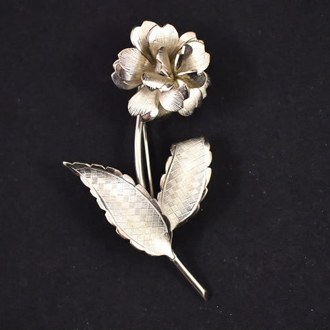 Textured Carnation Brooch Cats Like Us