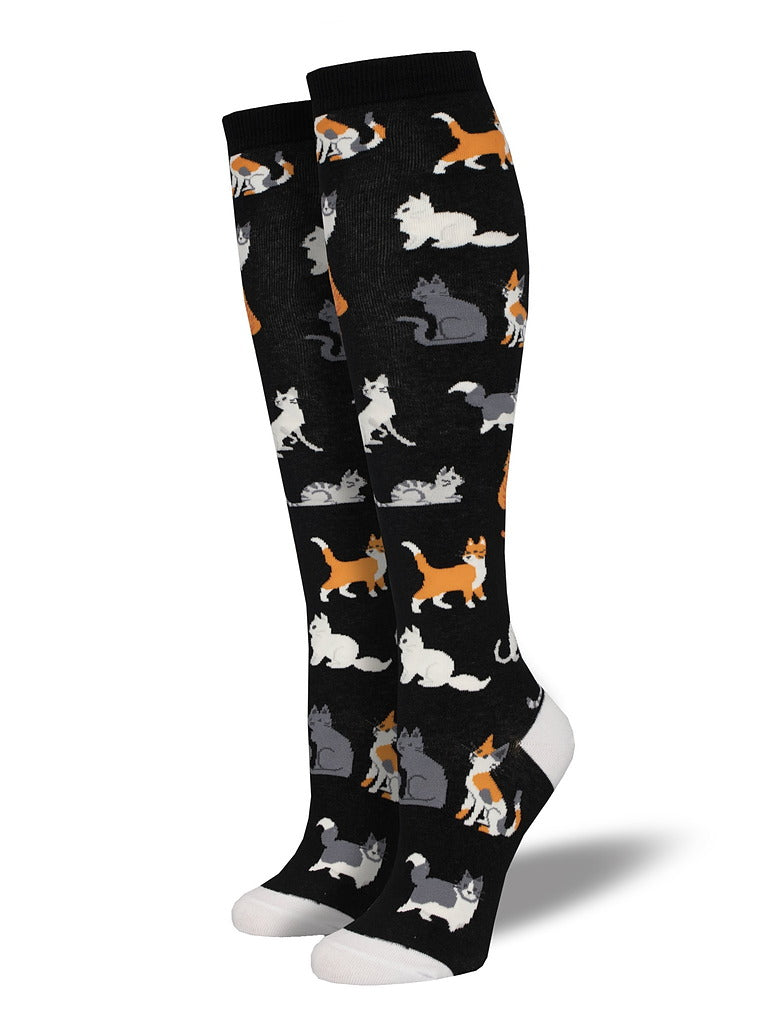 The Cat's Meow Womens Knee Socks Cats Like Us