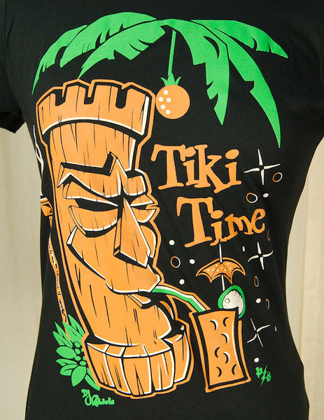 Tiki Drink Time T Shirt Cats Like Us