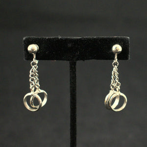 Tiny Double Dangling Earrings Cats Like Us