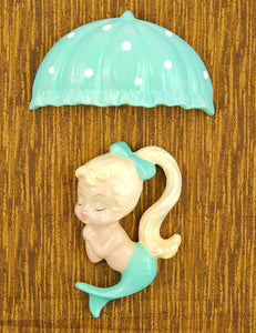Turq Blonde Umbrella Mermaid Cats Like Us