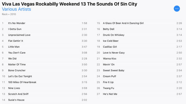 VLV Rockabilly Weekend 13 CD Cats Like Us
