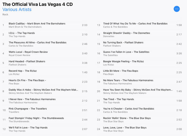 VLV Rockabilly Weekend 4 CD Cats Like Us