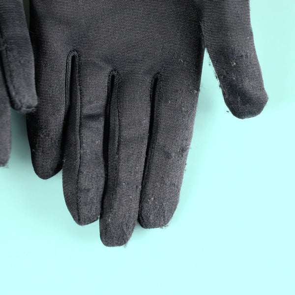 Very Long Vintage Black Gloves Cats Like Us