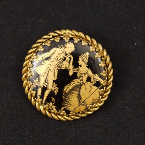 Victorian Couple Brooch Cats Like Us