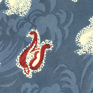 Vintage 1940s Blue Floral Tie Cats Like Us