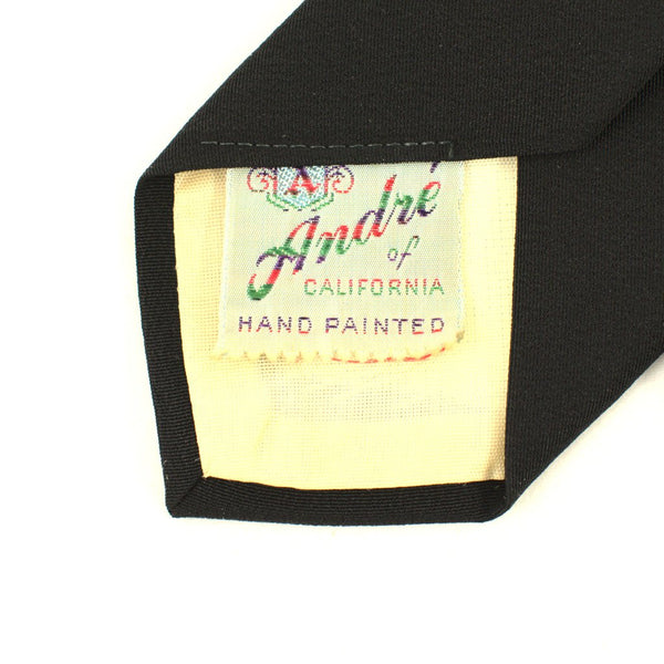 Vintage 1950s Black Handpainted Tie Cats Like Us