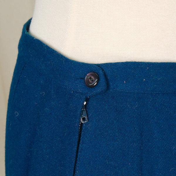 Vintage 1950s Blue Pleated Skirt Cats Like Us