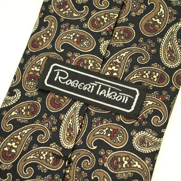 Vintage 1950s Brown Paisley Tie Cats Like Us