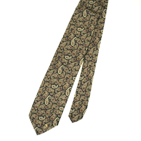 Vintage 1950s Brown Paisley Tie Cats Like Us